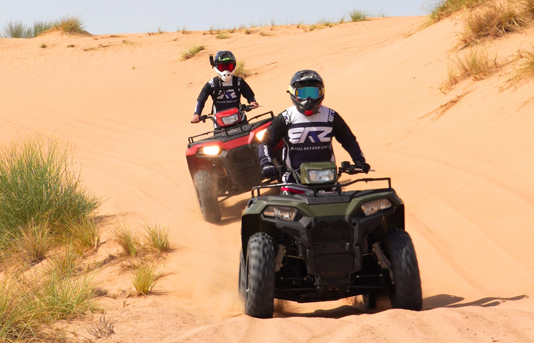 Quad Bike Riding In The Desert